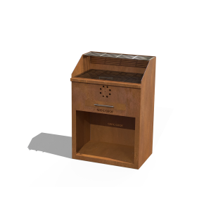 Grelhador Aço Corten ARON com móvel