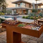 Grelhador Aço Corten modular Área de Preparação ou quente/frio