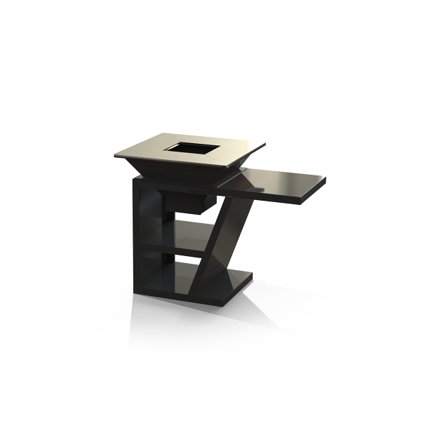 Grelhador Aço UXOR MÓVEL com Bancada, Lenheiro